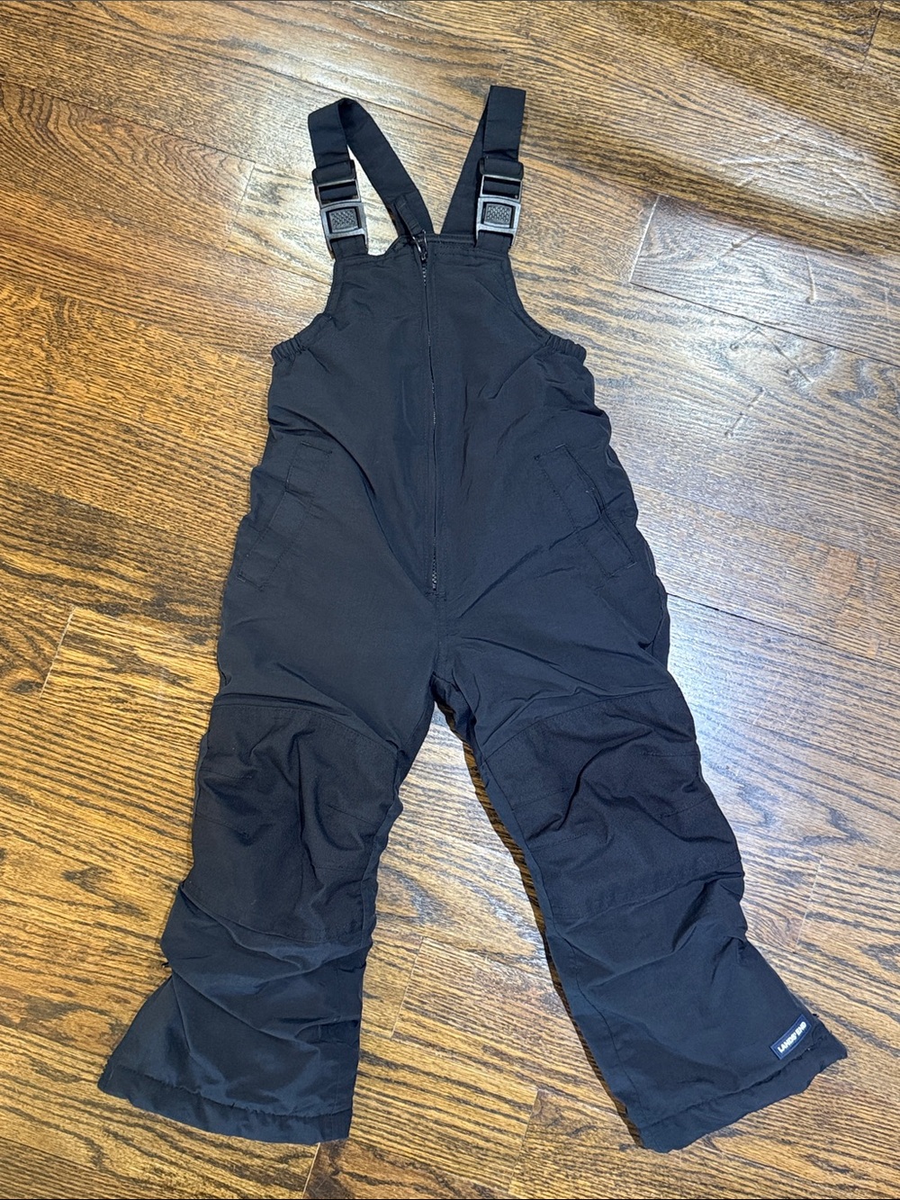 Lands End Boys Squall Waterproof Insulated Iron Knee Snow Bibs 4T